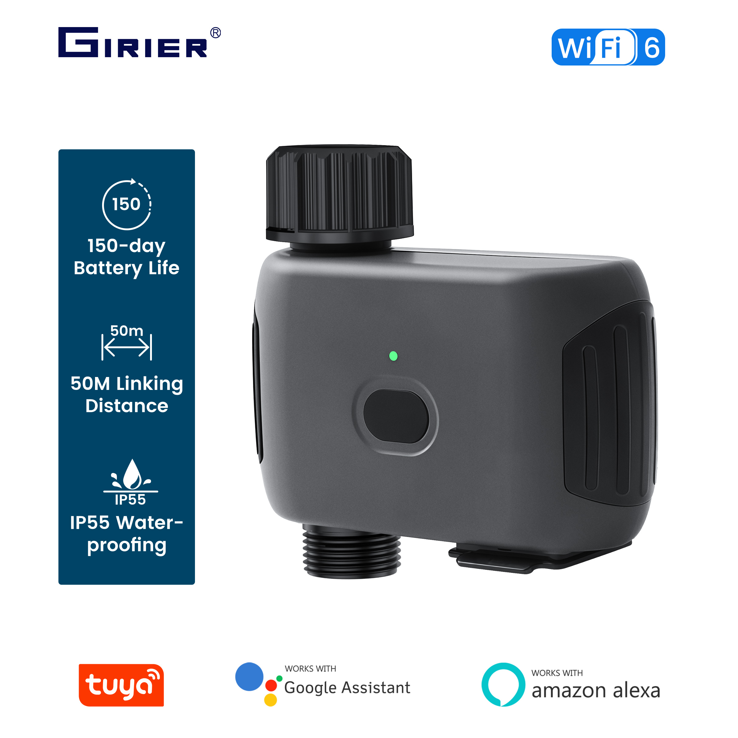 Smart Garden Hose - GIRIER Tuya Smart Water Timer WiFi
