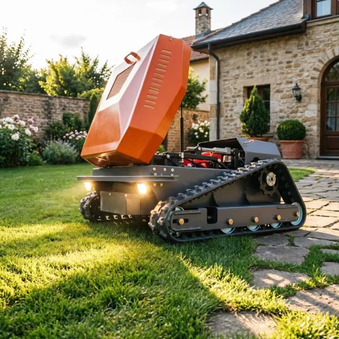 Smart Garden Outdoor - High-Horsepower Twin-Cylinder Tracked Smart Lawn Mower