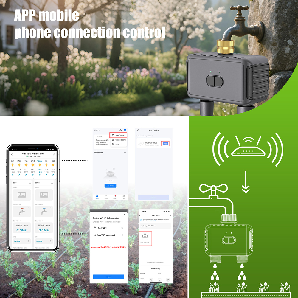 Wifi Automatic Water Timer Dua - Smart Garden Sensors incelemesi ve fiyatı