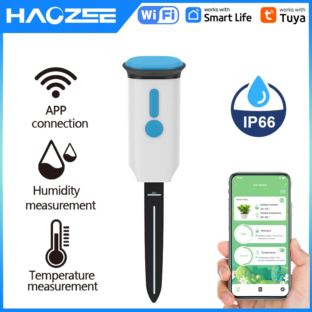 Haozee Tuya Smart WiFi Soil Mo - Smart Garden Sensors incelemesi ve fiyatı