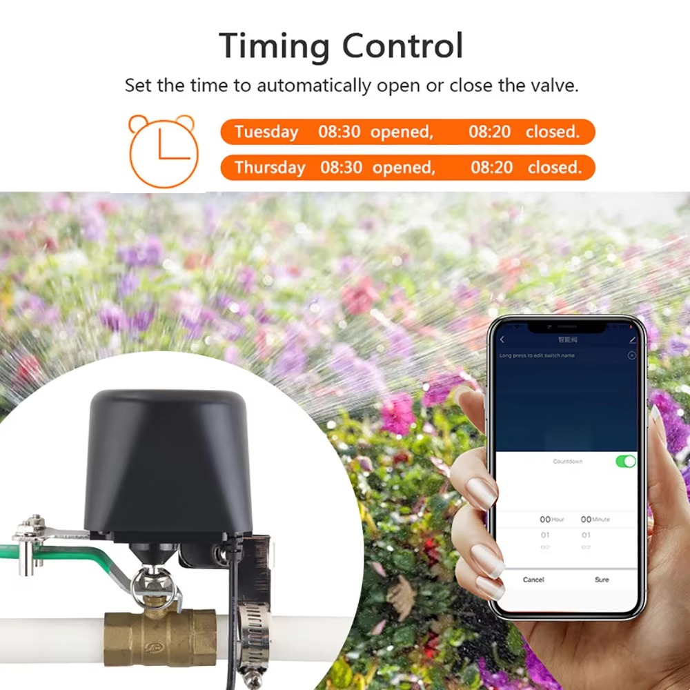 Tuya Zigbee or Wifi Water Valv - Smart Garden Instructions incelemesi ve fiyatı