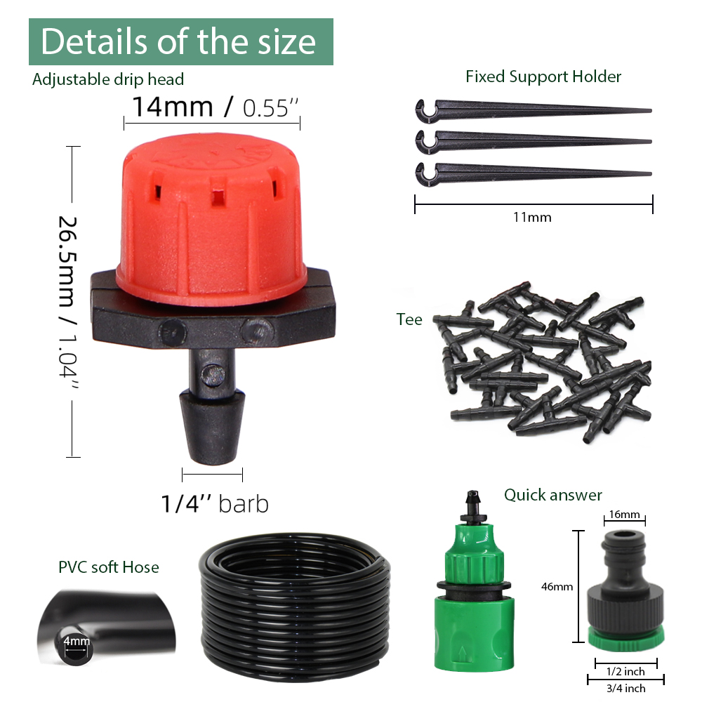 50-5M 1/4'' Hose Adjustable Dr - Smart Garden Technology incelemesi ve fiyatı