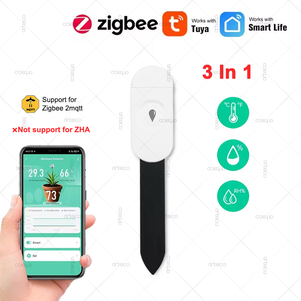 Tuya Zigbee Temperature Humidi - Smart Garden Sensors incelemesi ve fiyatı