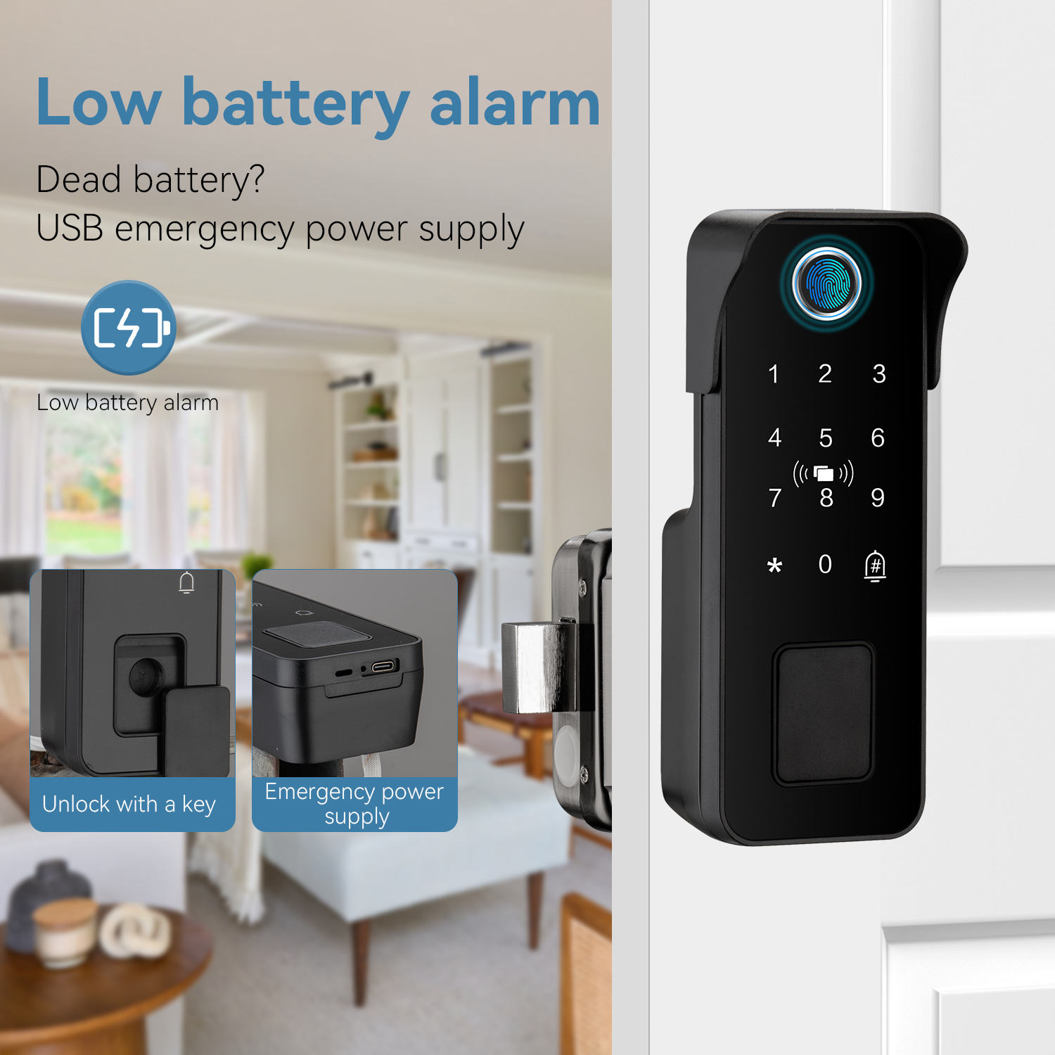 Waterproof Smart Door Lock Fin - Smart Garden Outdoor incelemesi ve fiyatı