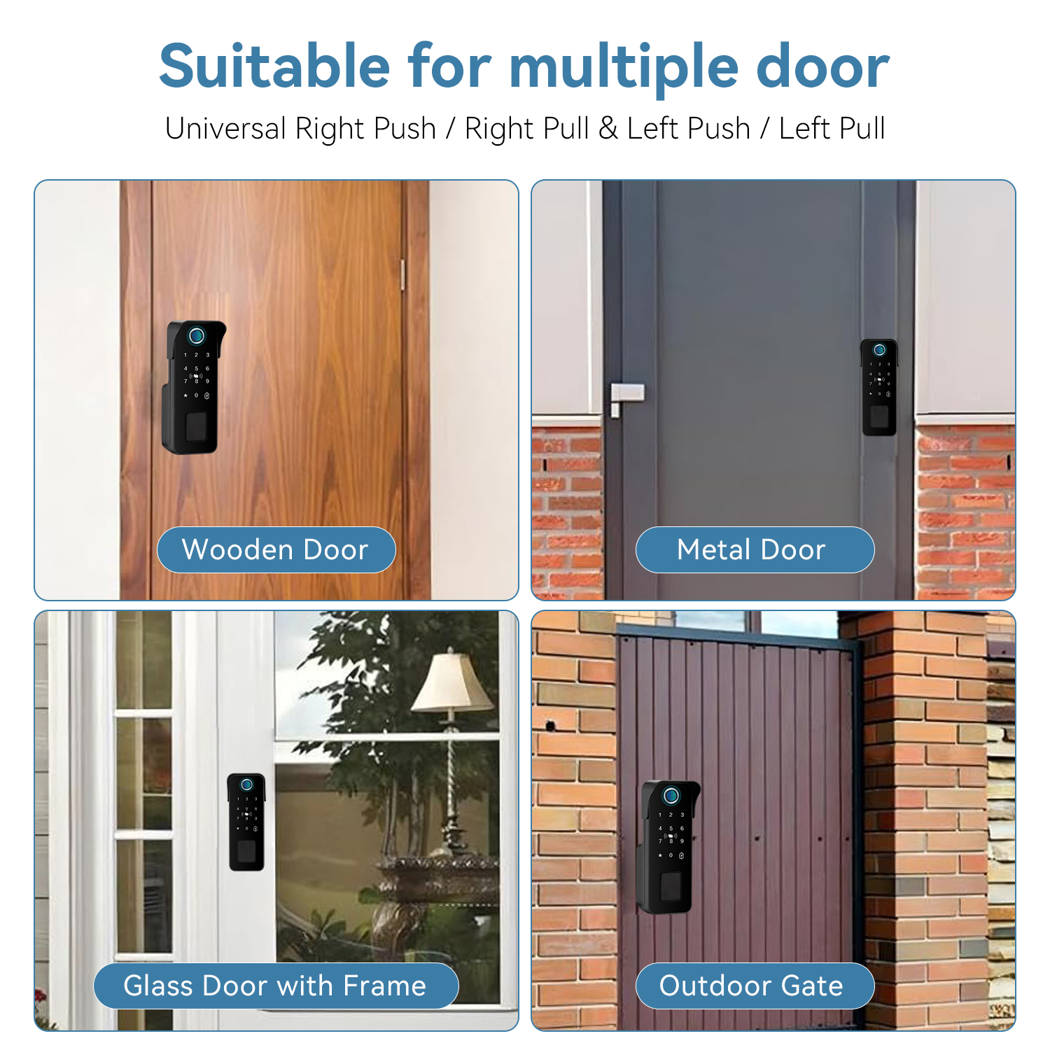 Waterproof Smart Door Lock Fin - Smart Garden Outdoor incelemesi ve fiyatı