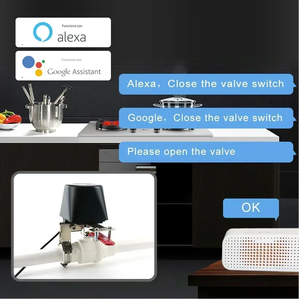 Tuya Zigbee Smart Gas Valve WI - Smart Garden Instructions incelemesi ve fiyatı