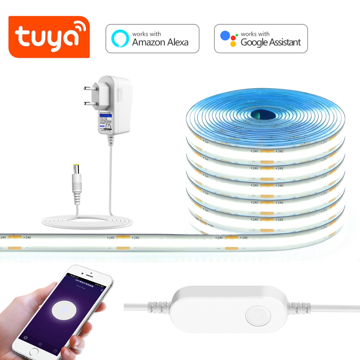 3M 5M 10M 24V COB LED Strip Li - Smart Garden Outdoor incelemesi ve fiyatı